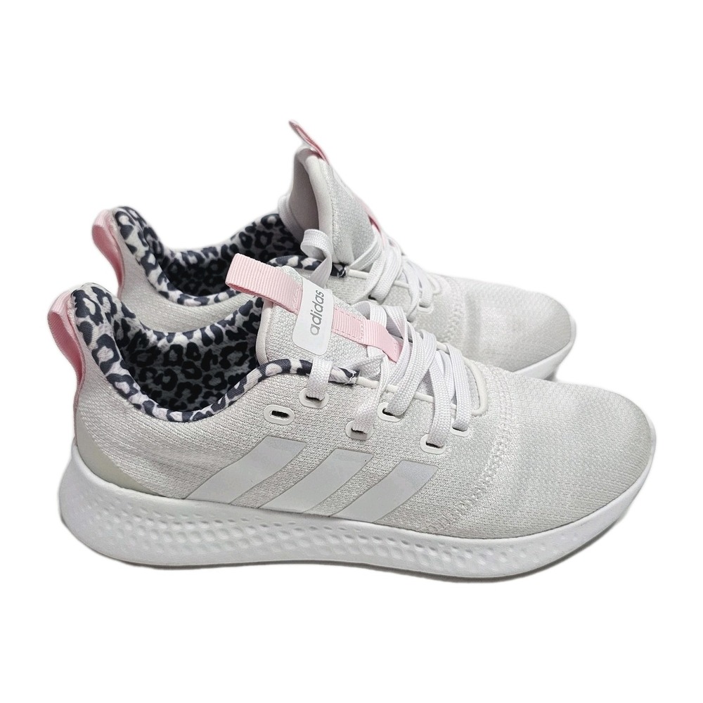 Adidas Puremotion White Pink Leopard Athletic Sneakers GZ8447 Womens 8.5 M